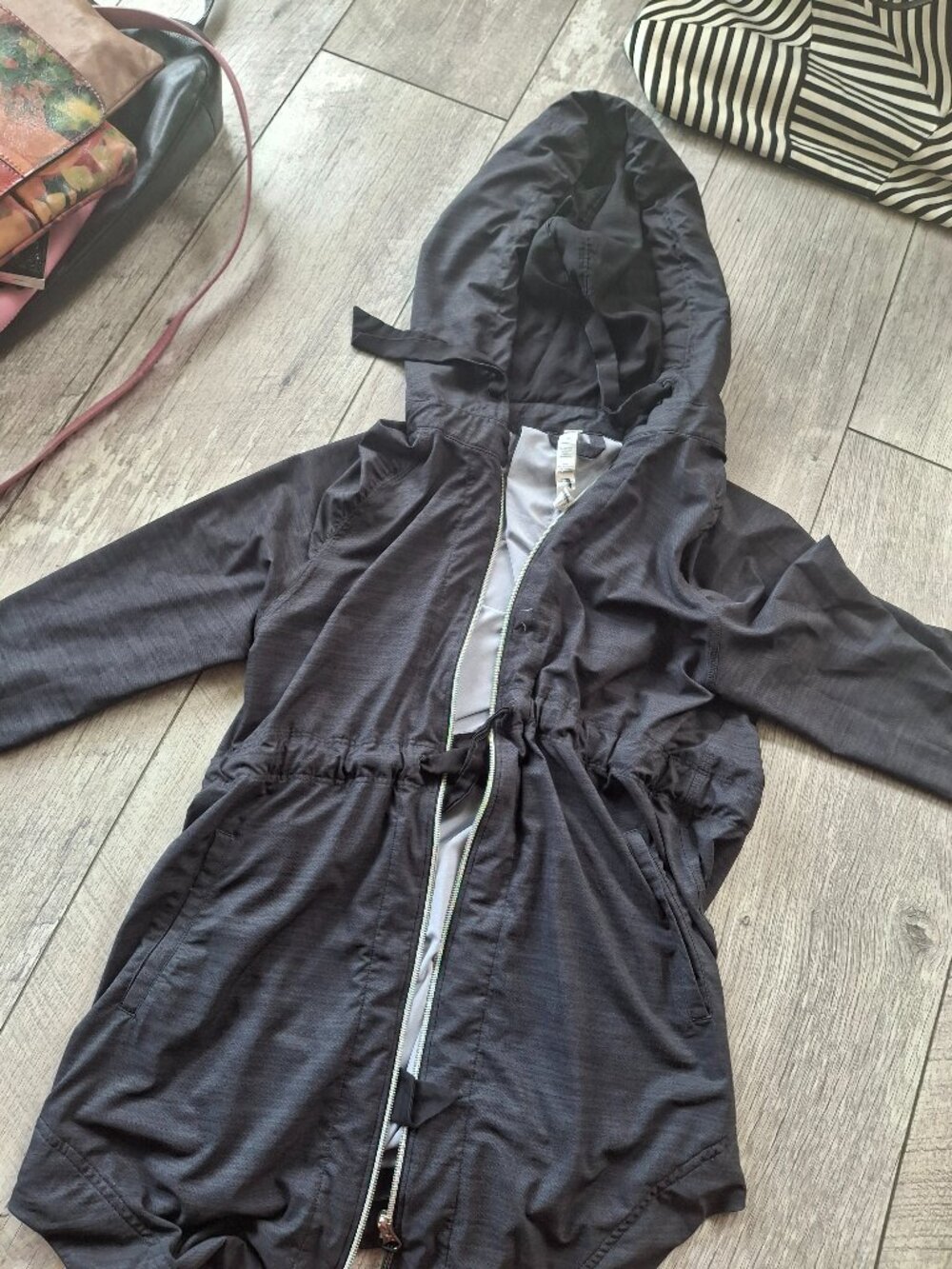 Lululemon lightweight gray zip hoodie